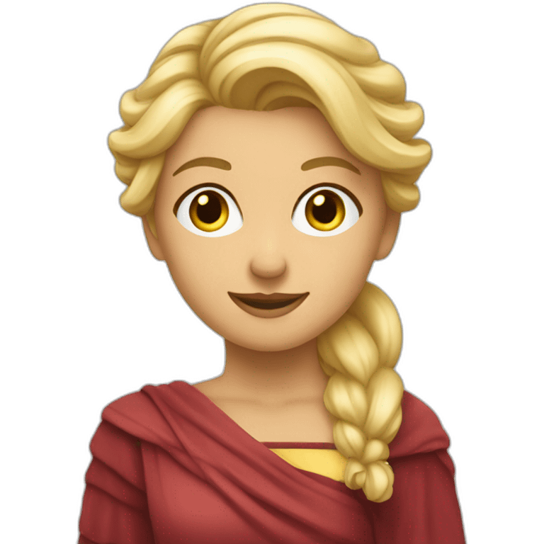 Fille blonde lisant un roman emoji