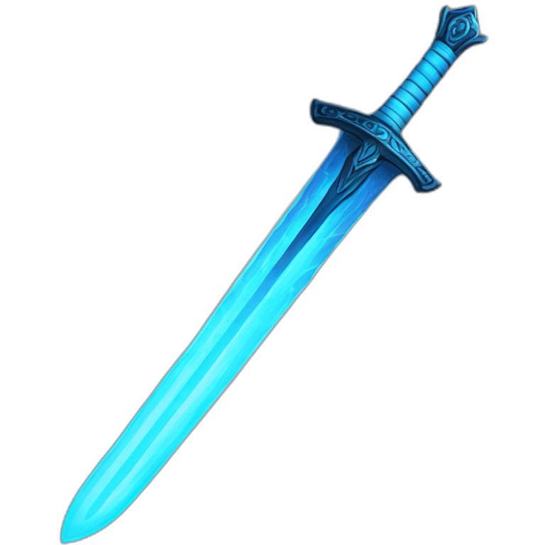 Sting sword glows blue emoji