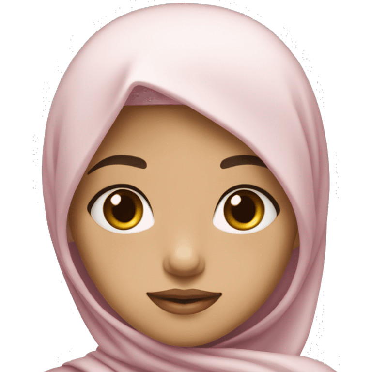 Findian muslim girl with black hair fair skin tone thin but cute lips  emoji