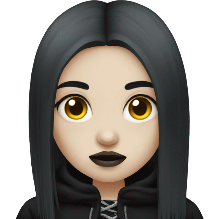 Sick goth girl emoji