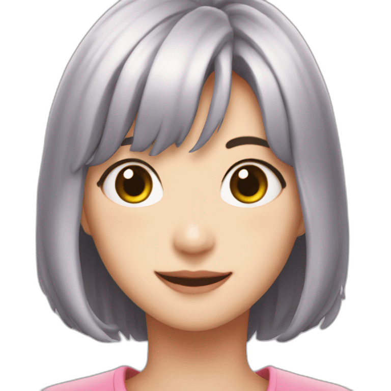 Momo de twice con estres emoji