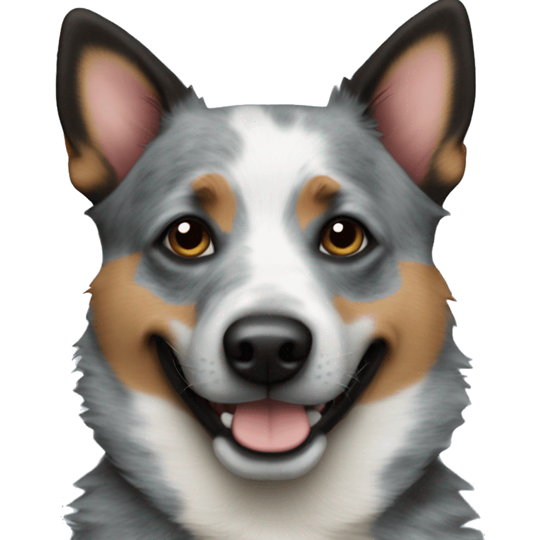 Fat blue heeler  emoji