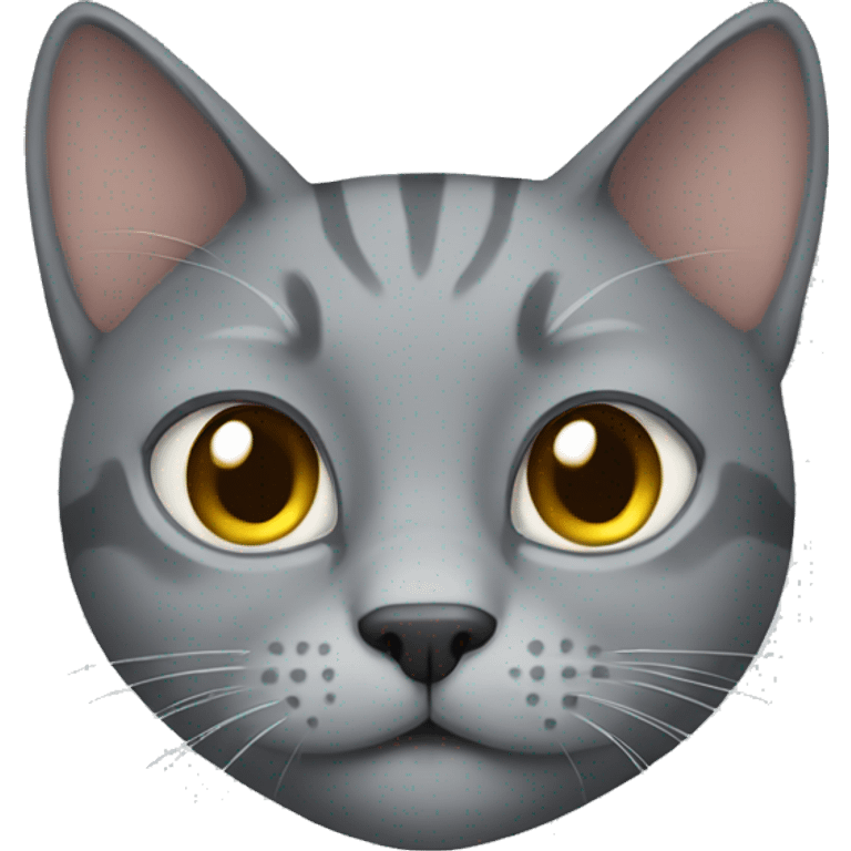 Gray cat emoji