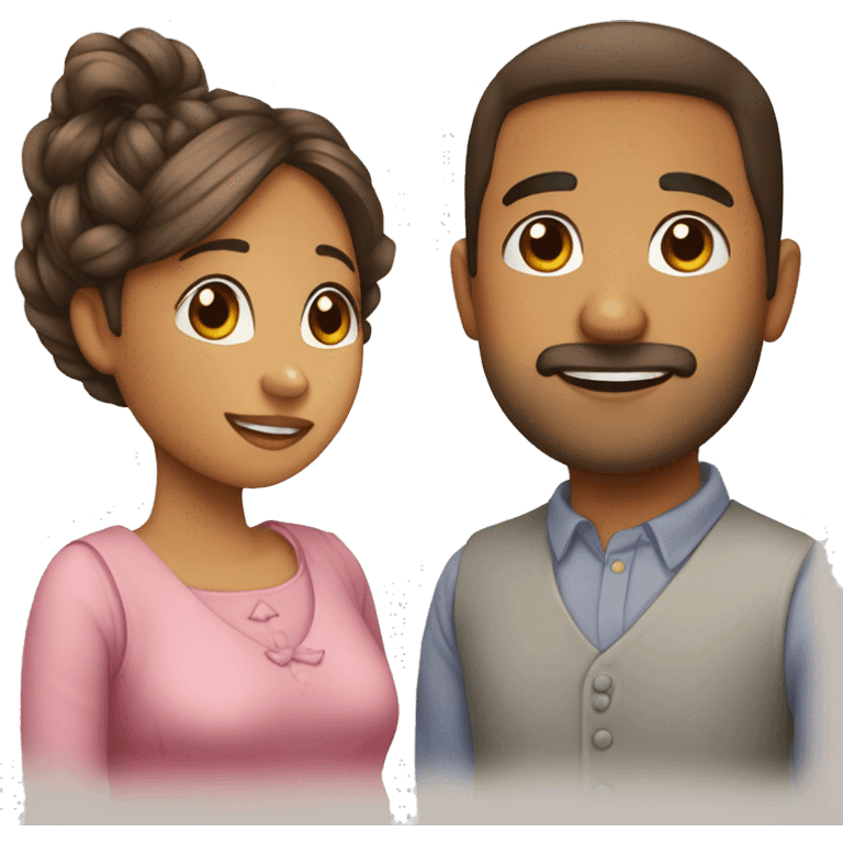 Pareja y bebé  emoji