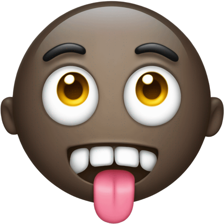 Emoji spitting emoji