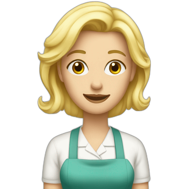 Blonde Housekeeper emoji