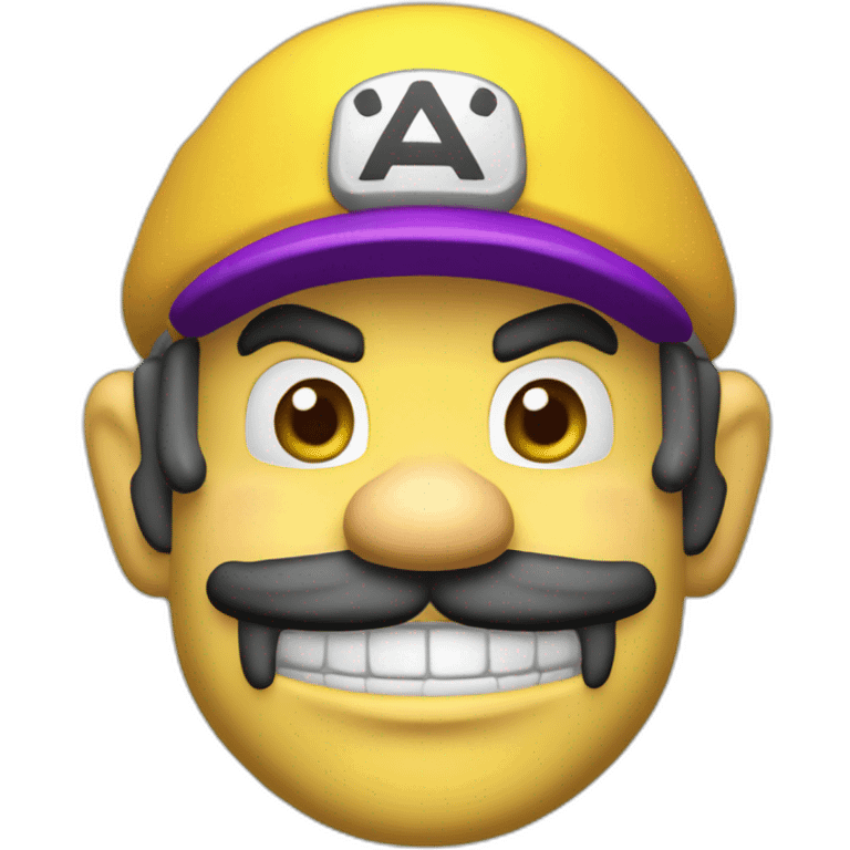 Tête wario couloir emoji