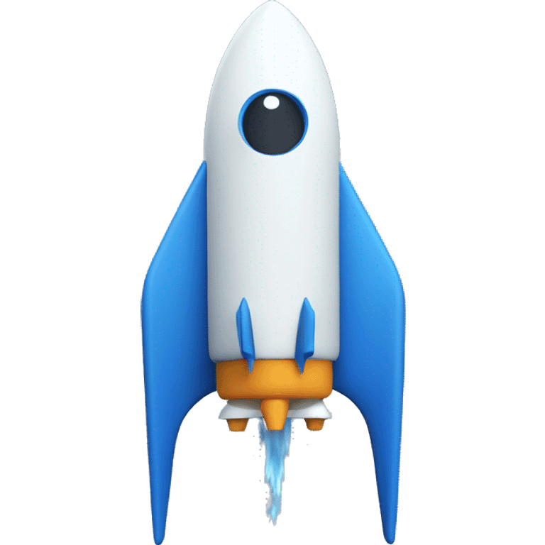 blue rocket with numer "15" emoji