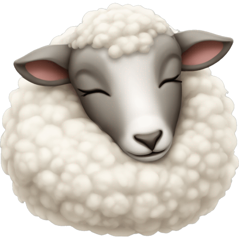 Sleeping lamb emoji