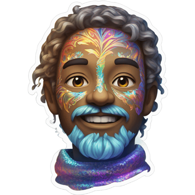 holographic sticker emoji