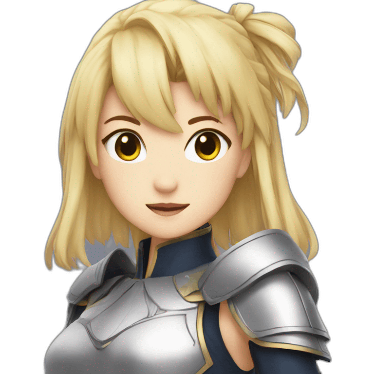 saber fate girl emoji