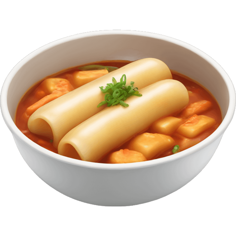 tteobokki, korean food emoji