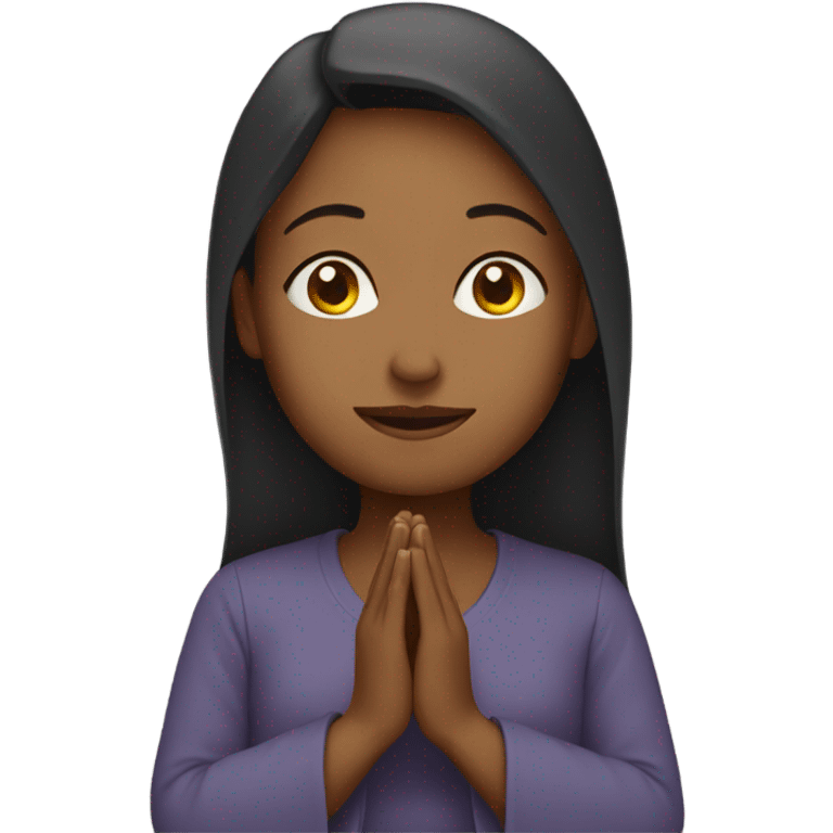 praying woman  emoji