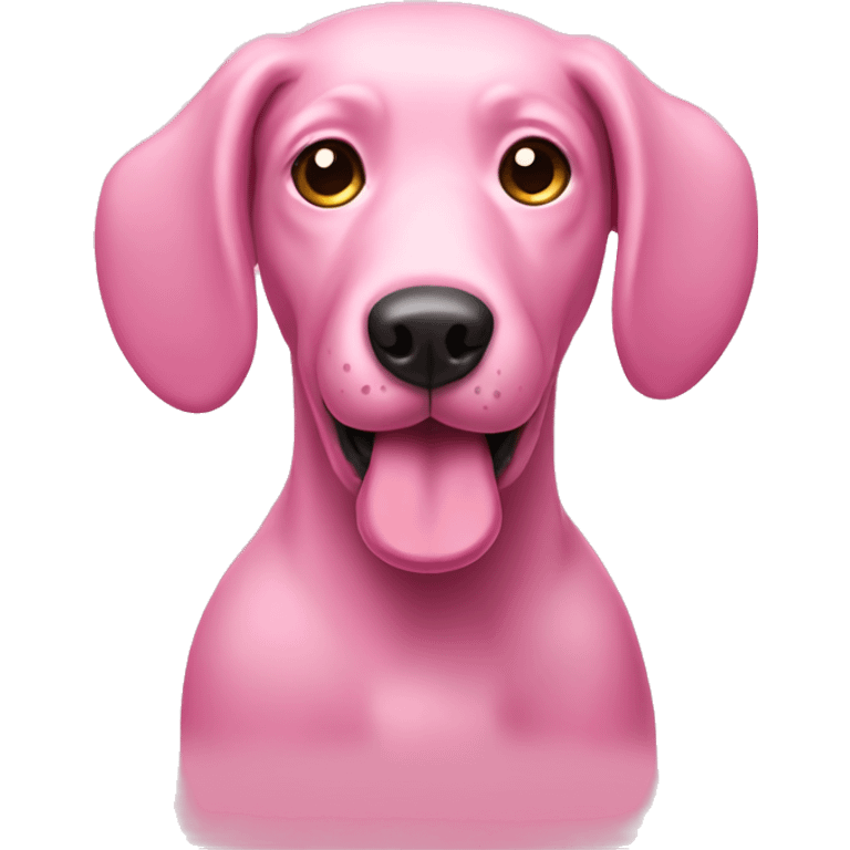 pink dog emoji