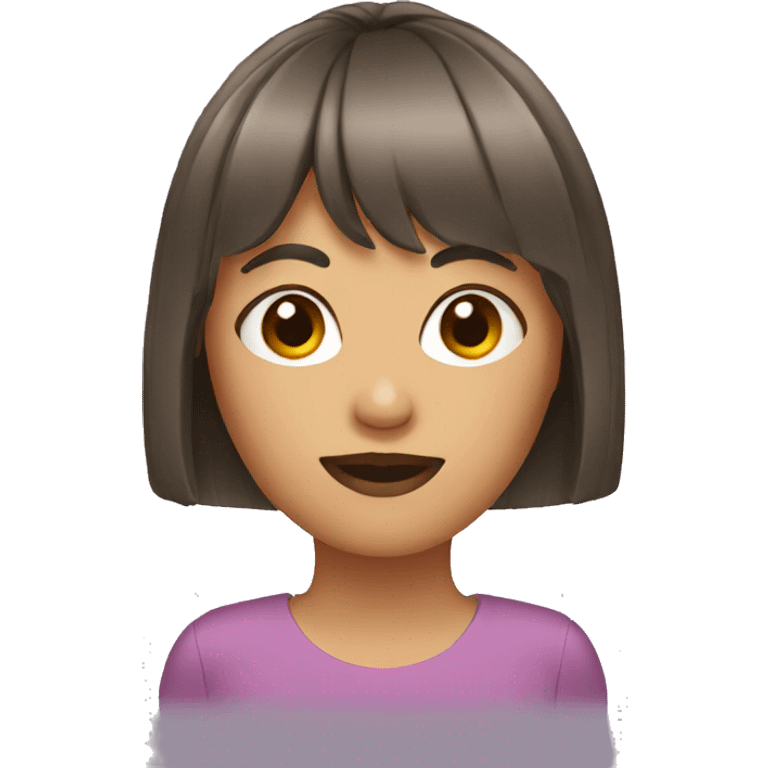 emoji of a woman with bangs emoji