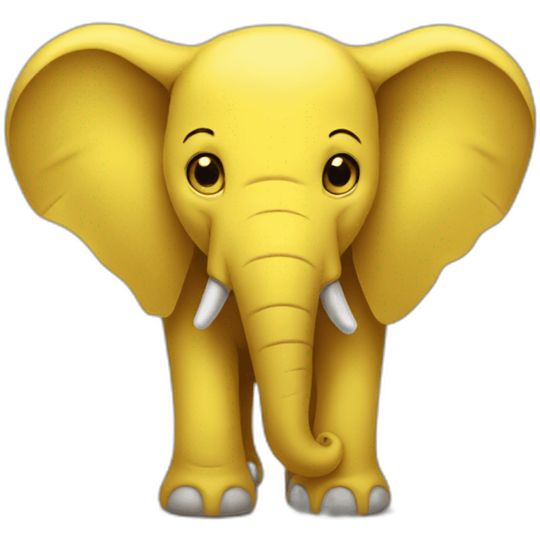 Sad yellow elephant  emoji