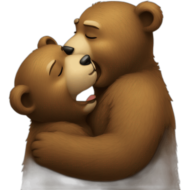 Bear kiss emoji