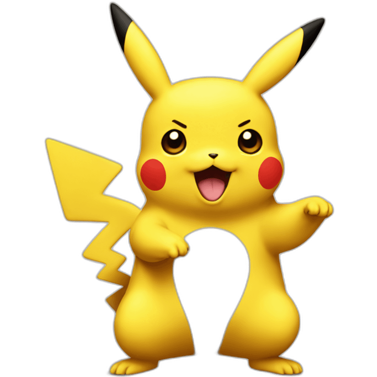 pikachu playing spike emoji