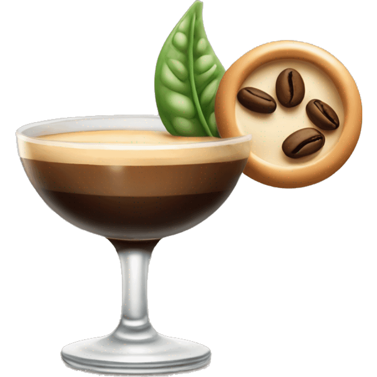 Espresso martini with beans emoji