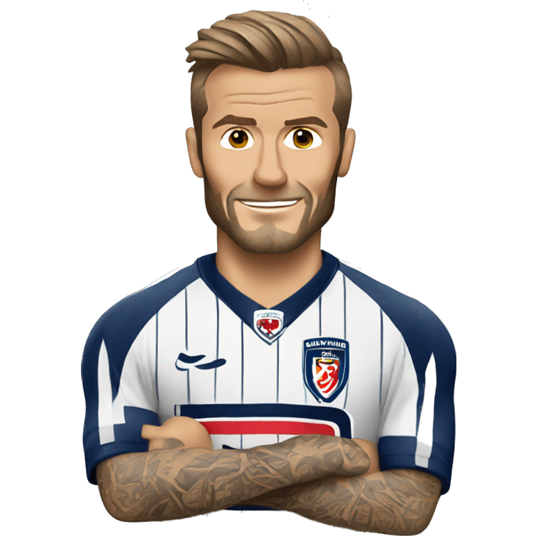 David-Beckham in a jersey emoji