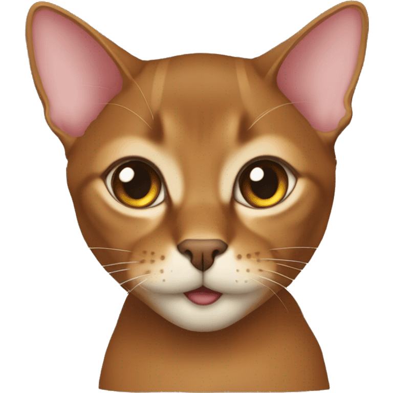 The Abyssinian cat emoji