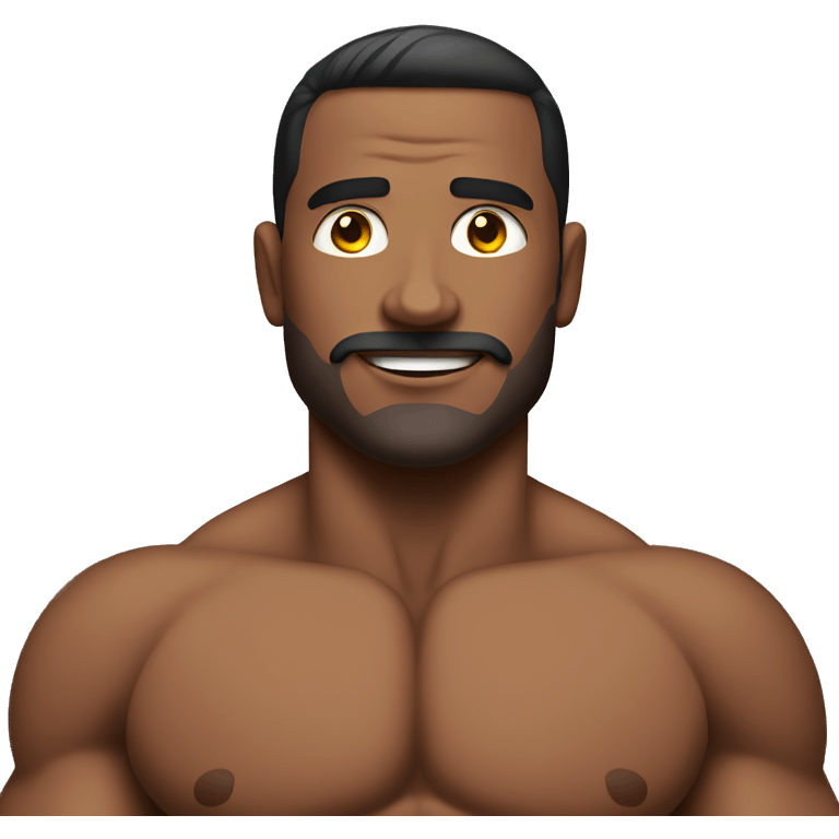 Muscular man in bikini emoji