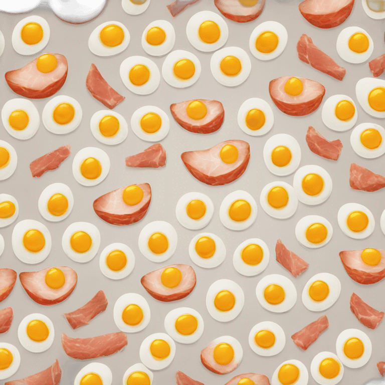 Huevos con jamon emoji