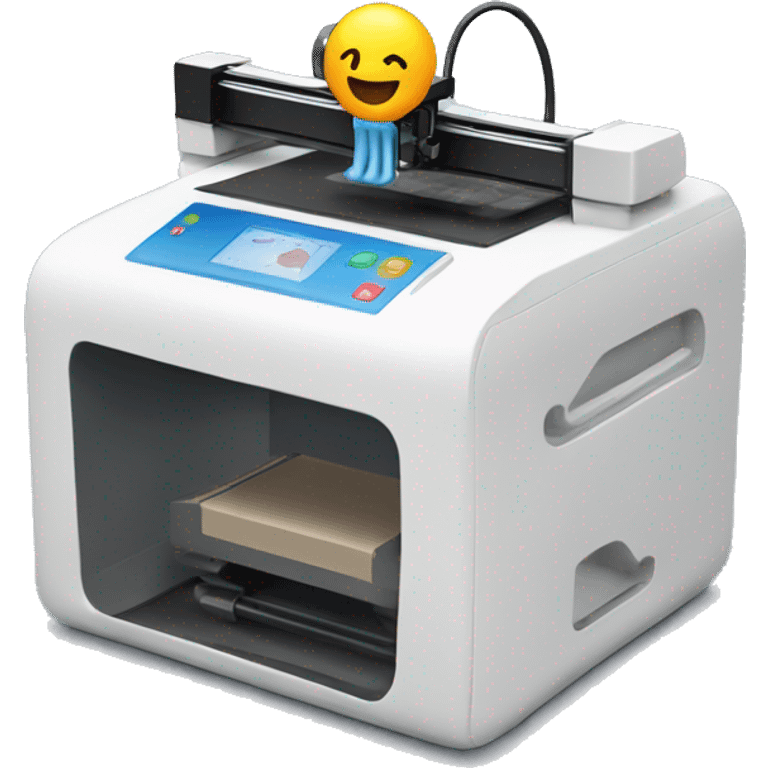 3d printer printing  emoji