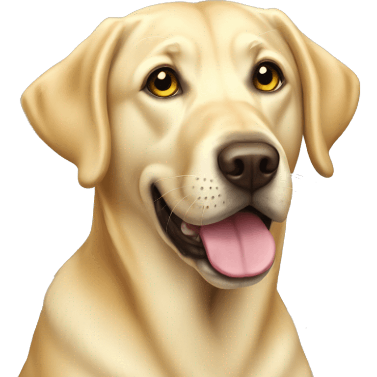 Yellow Labrador retriever  emoji