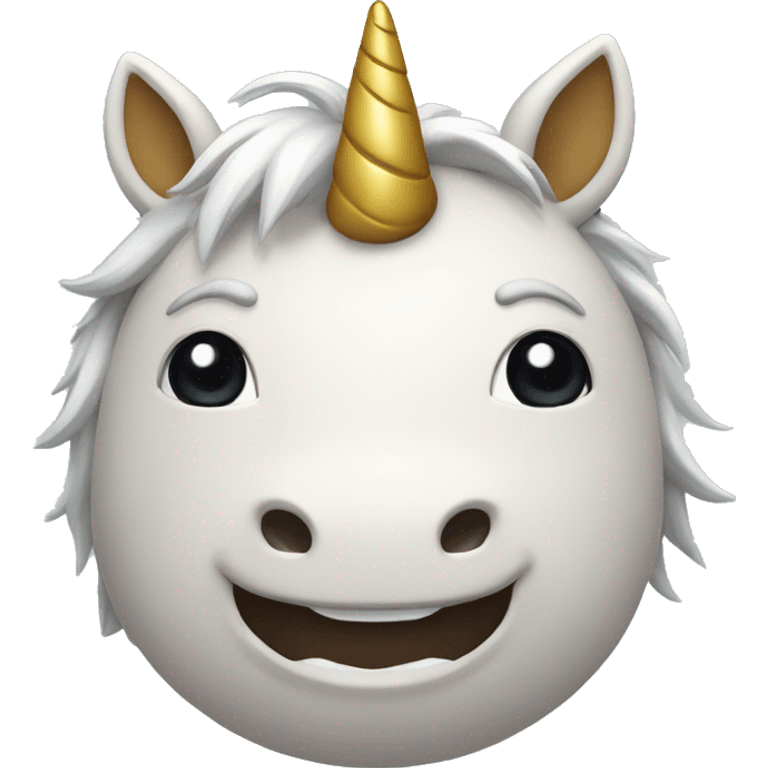 a smailing face with a horn like a person pretending being an unicorn emoji