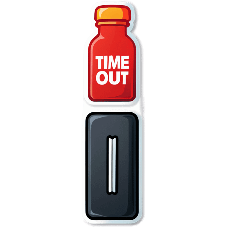 Time out sticker 
 emoji