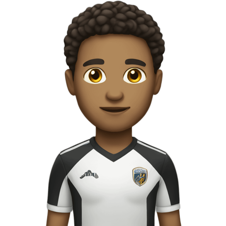 A lightskin soccer player emoji