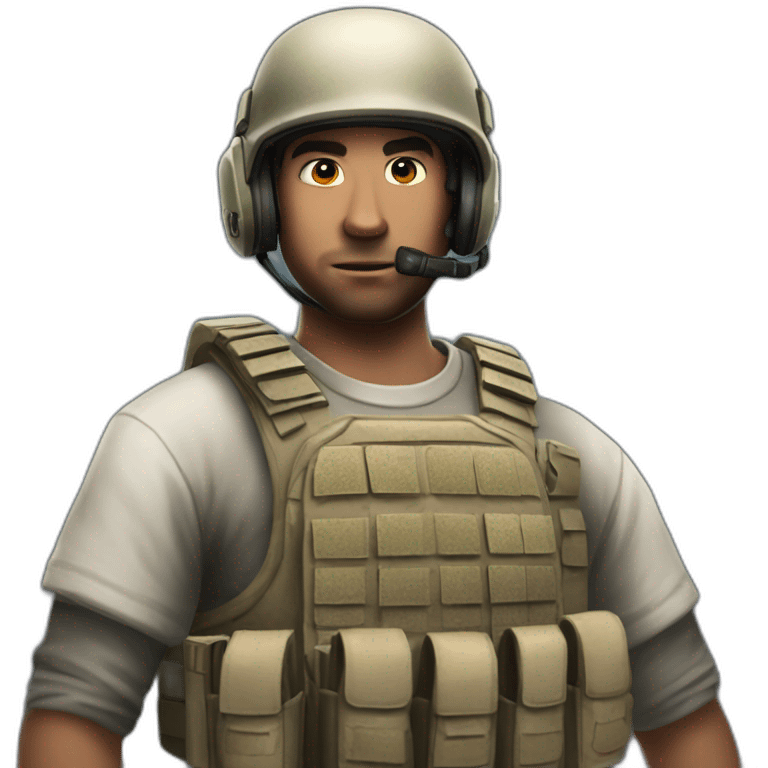 Counter-Strike player tilting emoji