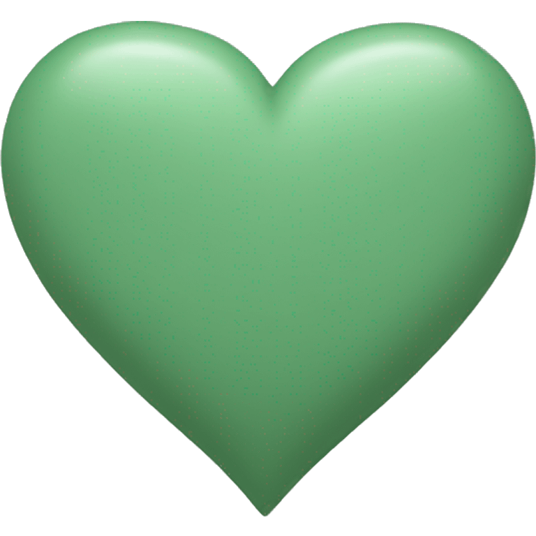 Sage green heart  emoji