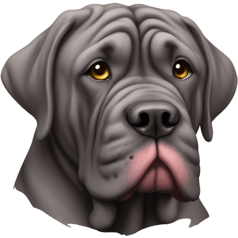 Neopolitan mastiff sitting emoji