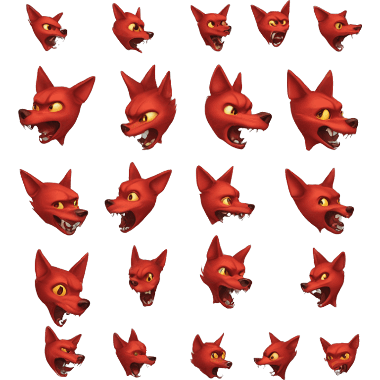 red jackal devil emoji