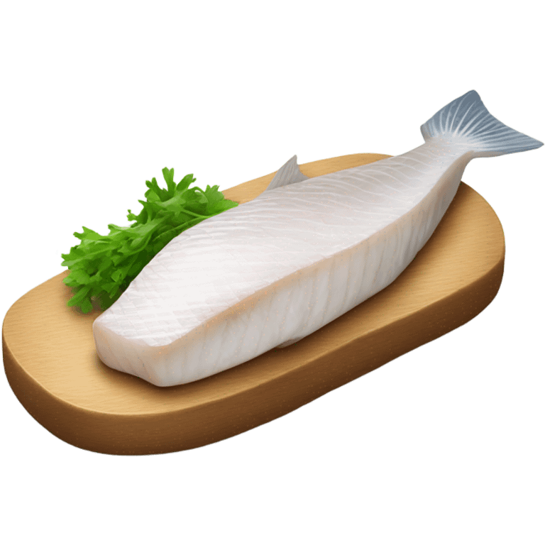 white fish steak with bone emoji