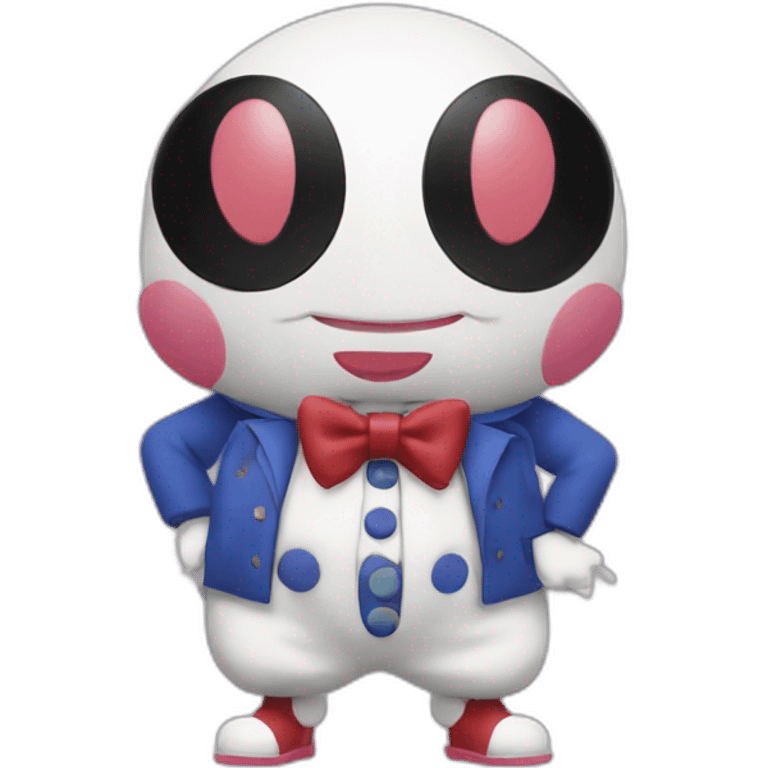 Mr mime from Pokémon wearing Gucci emoji