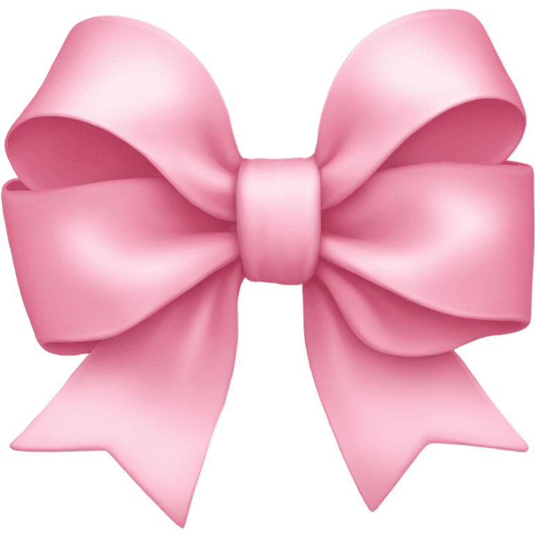 light pink bow on light pink bow emoji