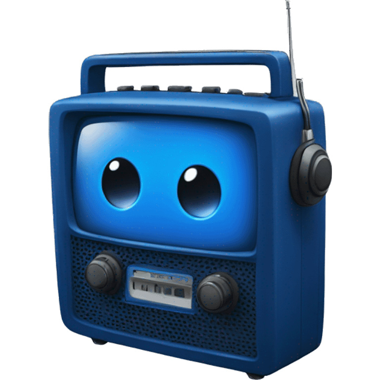 deep blue radio  emoji