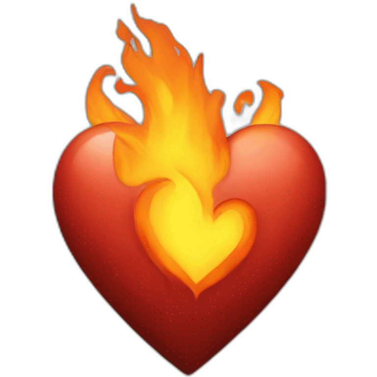 Fire heart emoji