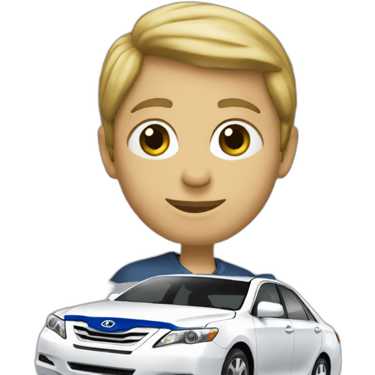 Blue white Camry 2008 emoji