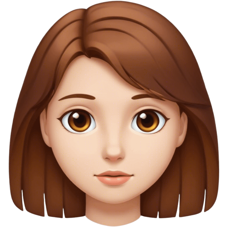  brown hair girl emoji