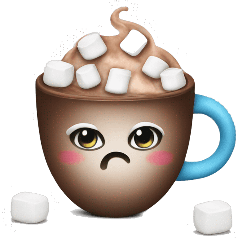 Hot cocoa with marshmallows emoji