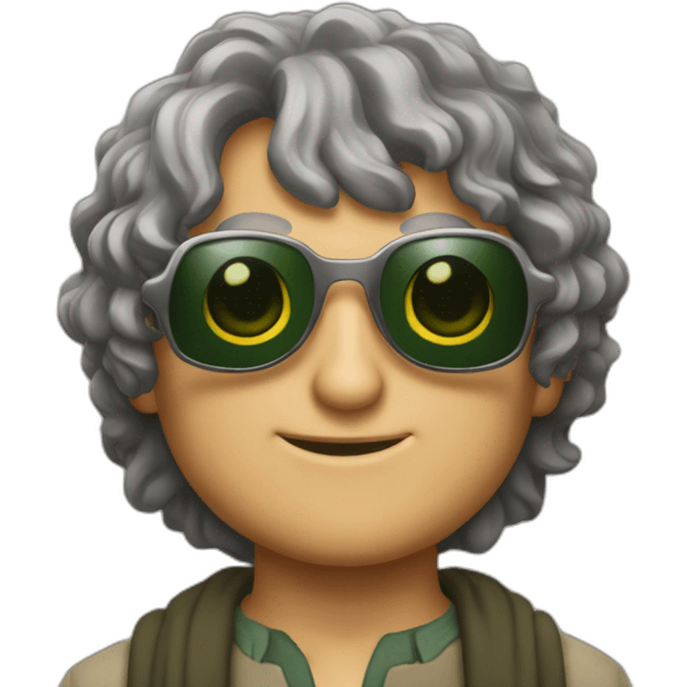 Frodo baggins wearing sunglasses emoji