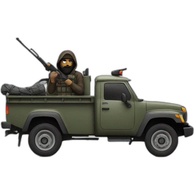 terrorist on a truck emoji