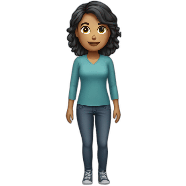 asistente virtual femenina emoji