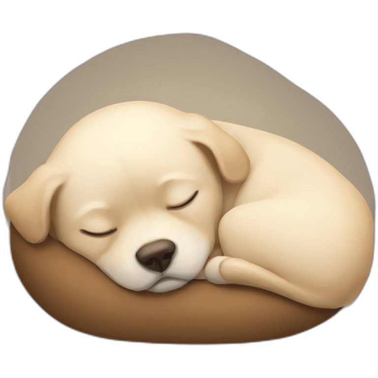 Sleeping dog emoji