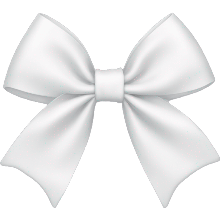 Coquette white bow emoji