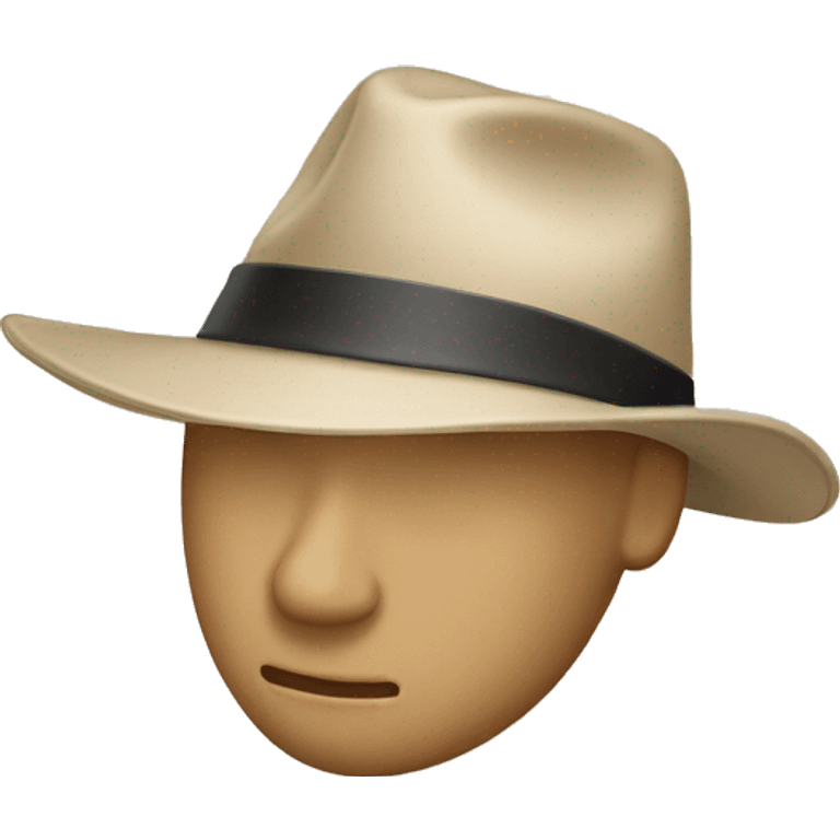 Beige hat emoji